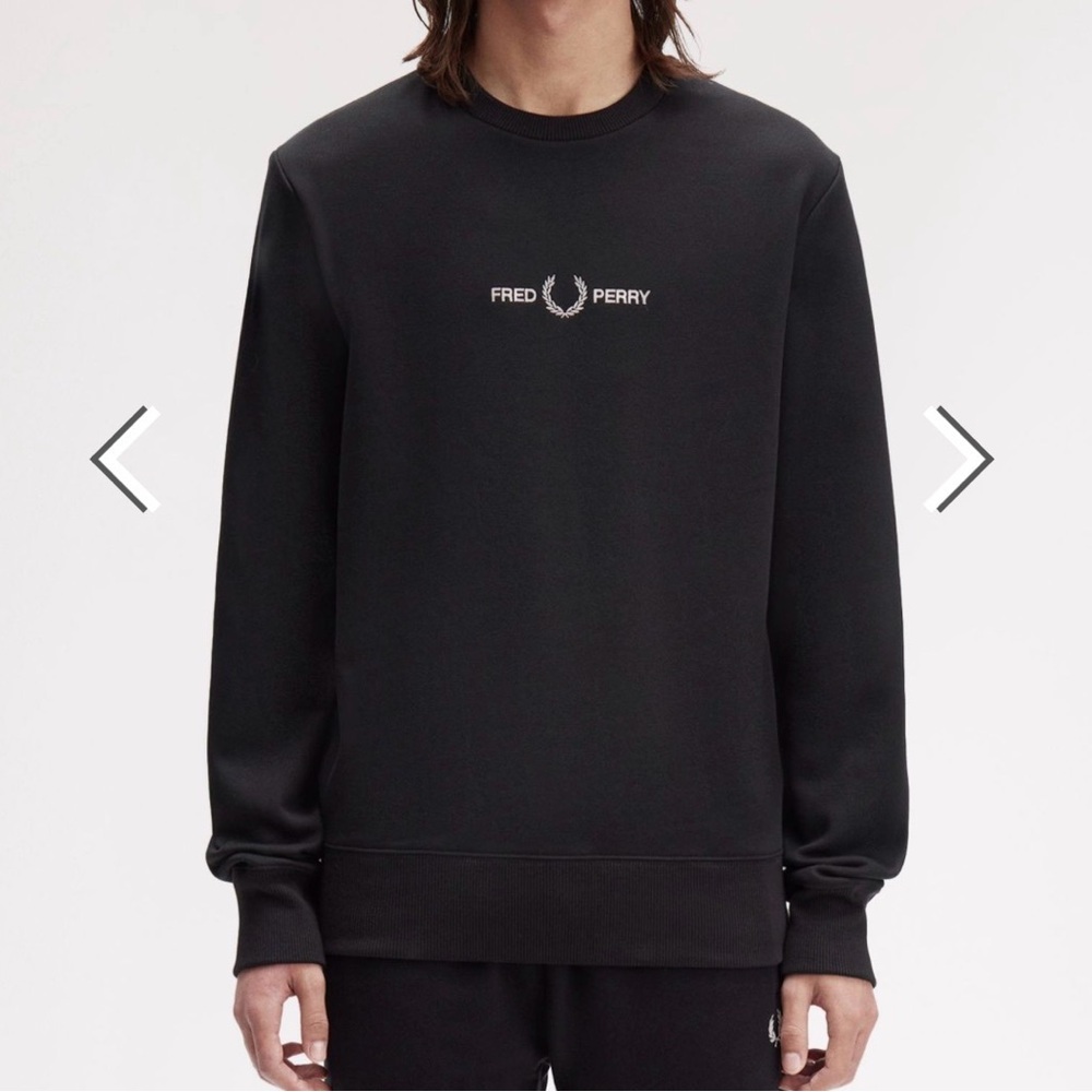 Fred Perry Black Crewneck Sweater